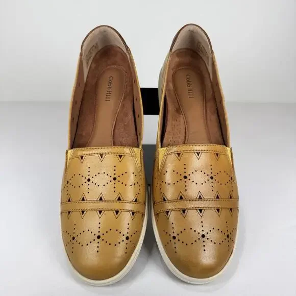 NEW Cobb Hill Yellow Bailee Slip-On Shoes - Size 10 - Picture 4 of 7
